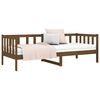 vidaXL Day Bed Honey brown Solid pine wood Twin Convertible into a Couch