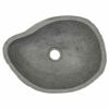 vidaXL Basin River Stone Oval (14.6"-18.1")x(11.4"-14.2")