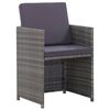 vidaXL Patio Dining Set Anthracite, Dark Gray