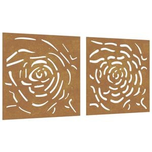 vidaXL Garden Wall Decoration Standard metal color turns rusty over time