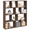 vidaXL Book Cabinet Brown Oak Engineered Wood 52.0 x 11.4 x 55.7 in