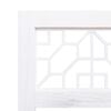 vidaXL 4-Panel Room Divider Cream 55.1"x65" Fabric