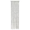 vidaXL Fly Curtain Light Grey and White 22.0x78.7" Chenille