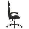 vidaXL Gaming Chair Black and Camouflage Faux leather, metal, plywood, foam