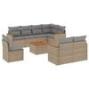 vidaXL Garden Sofa Set Beige