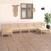 vidaXL Garden Lounge Set Natural wood Solid pinewood (untreated)