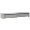 vidaXL Monitor Stand with Drawers Concrete Grey 39.4x10.6x5.9" Engineered Wood