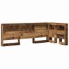 vidaXL Storage Headboard with Shelf Old Wood 29.53 in Engineered Wood