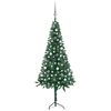 vidaXL Artificial Christmas Tree Green PVC, Steel 5.9 ft tall