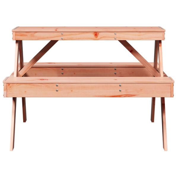 vidaXL Picnic Table Natural Wood Solid Douglas Fir Wood Medium Durable