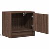 vidaXL Wall-mounted Bedside Cabinet Brown Oak Engineered wood