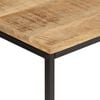 vidaXL Console Table Black, Mango Wood Solid Mango Wood, Iron