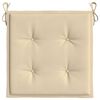 vidaXL Chair Cushion Set of 4 Beige Oxford Fabric 15.7x15.7 in