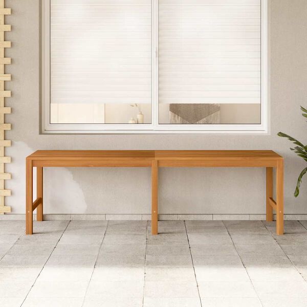 vidaXL Bench Teak Solid Teak Wood 59.1 in long Durable Garden Bench