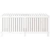 vidaXL Garden Storage Box White Solid Pine Wood Medium