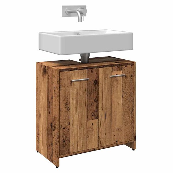 vidaXL Bathroom Sink Cabinet Old Wood 23.6x13.0x23.6" Engineered Wood