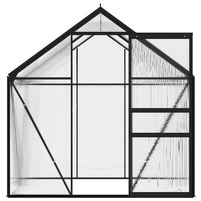vidaXL Greenhouse Anthracite Aluminum 26.6 ft²