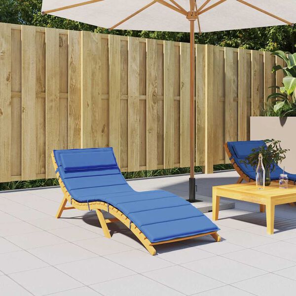 vidaXL Sun Lounger Cushion Royal Blue 70.9x23.6x1.6" Oxford Fabric