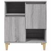 vidaXL Sideboard Grey Sonoma Engineered wood, solid eucalyptus wood