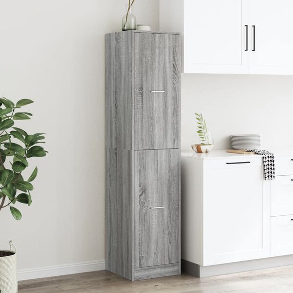 vidaXL Apothecary Cabinet Grey Sonoma Engineered Wood Medium