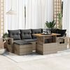 vidaXL Garden Sofa Set Grey PE rattan Large Garden Sofa Set Other