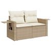 vidaXL Garden Sofa Set Beige