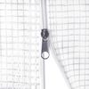 vidaXL Greenhouse White Polyethylene mesh fabric and galvanized steel