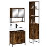 vidaXL Bathroom Furniture Set Smoked Oak