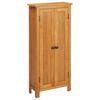vidaXL Storage Cabinet Light Oak Solid Oak Wood, MDF Veneer Medium