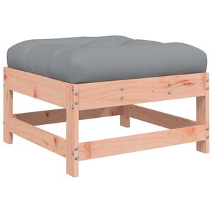 vidaXL Garden Footstool Grey Solid Douglas wood Standard Modular
