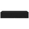 vidaXL Wall Shelf Black Engineered Wood 31.5 x 13.0 x 6.7 in
