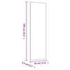 vidaXL Wall Mirror Transparent Glass 11.8 x 39.4 in Wall Mounting