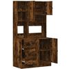 vidaXL Kitchen Cabinet Smoked Oak Engineered Wood Large Kitchen Cabinet