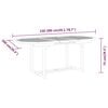 vidaXL Garden Dining Set Reddish-Brown Solid Eucalyptus Wood Medium