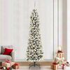 vidaXL Artificial Christmas Tree with 300 LEDs White 94.49 in