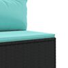 vidaXL Patio Lounge Set Black