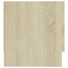 vidaXL Wardrobe Sonoma Oak 39.4"x12.8"x13.8" Engineered Wood