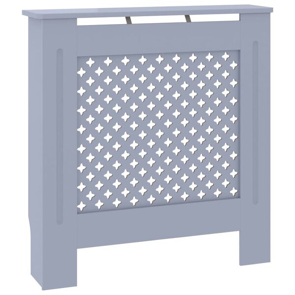 vidaXL MDF Radiator Cover Gray 30.7"