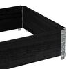 vidaXL Pallet Collar Black 31.5x23.6" Solid Wood Pine