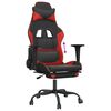 vidaXL Gaming Chair Black and Red Faux leather, Metal, Plywood Adjustable