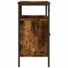 vidaXL Bathroom Sink Cabinet Smoked oak Engineered wood, powder-coated steel