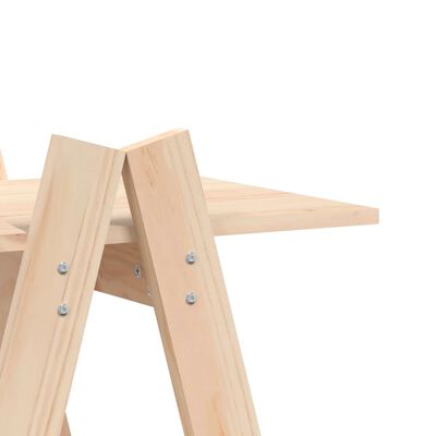 vidaXL 5-Tier Shelf A-shape 43.3"x15.7"x71.1" Solid Wood Pine