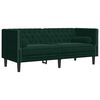 vidaXL Chesterfield Sofa Dark Green