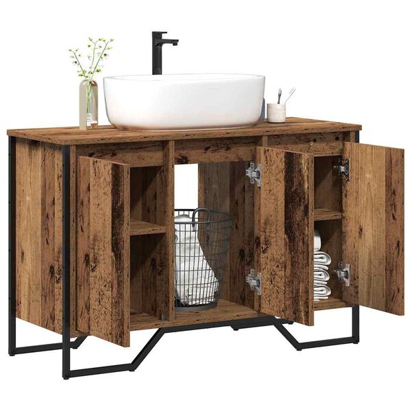 vidaXL Sink Cabinet Other Old Wood 91 x 35 x 60 cm Engineered wood