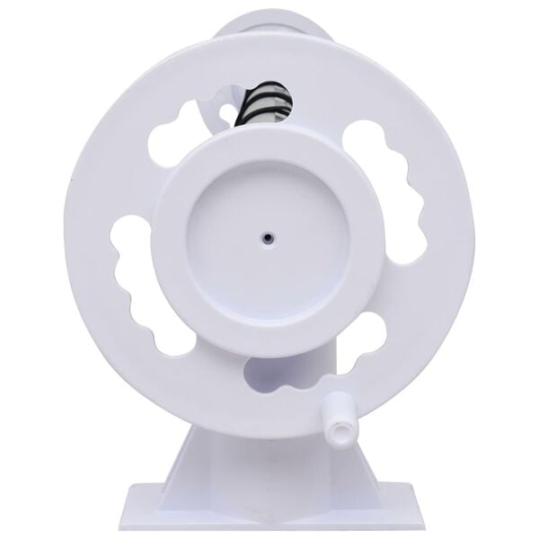 vidaXL Pool Cover Roller Silver and white Plastic, aluminum Adjustable