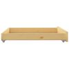 vidaXL Day Bed Drawer Natural Solid Pine Wood Medium Day Bed Drawer