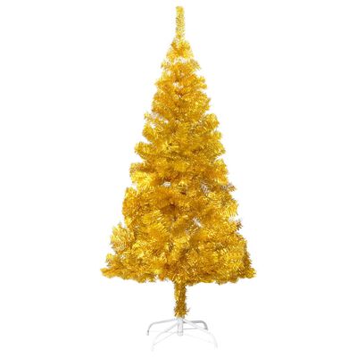 vidaXL Artificial Christmas Tree with Stand Gold 70.9" PET