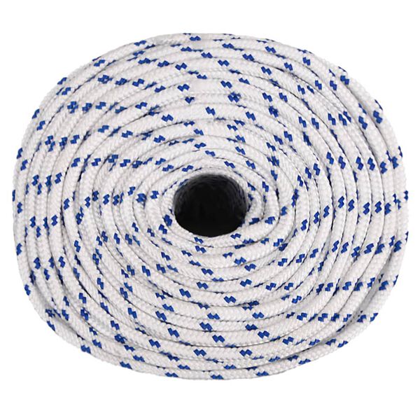 vidaXL Boat Rope White 0.31 " 820.2 ' Polypropylene
