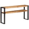 vidaXL Console Table Natural wood and black