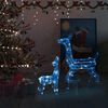 vidaXL Reindeer Family Blue Acrylic Small Decorative Inlays